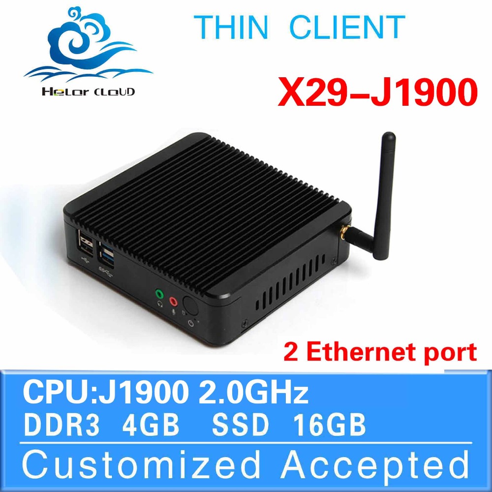 Highest Cost Effective J1900  4g ram 16g ssd wifi Computer Keyboard Mouse Industrial Mini Pc Thin Client Desktop Computers