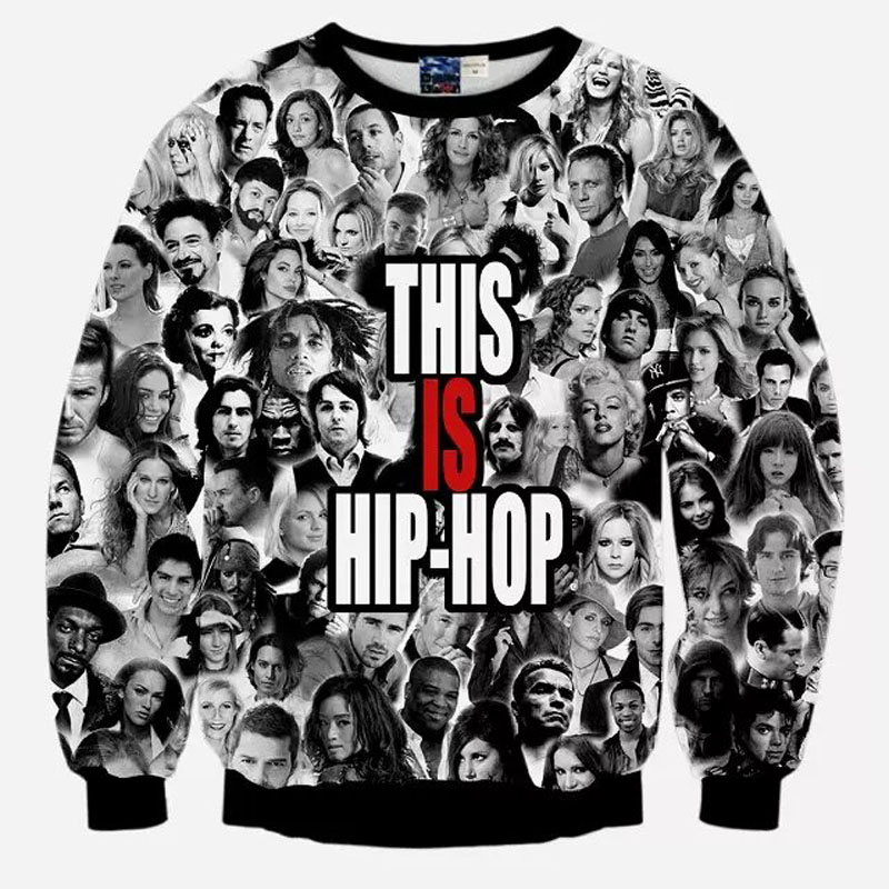 New 2016 3d harajuku hoodies hip hop jordan print sweatshirt fashion moleton masculino tracksuits sudaderas hombre