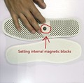Warm reflexology insoles winter soles for footwear Insoles heated self heating insoles natural tourmaline self heating
