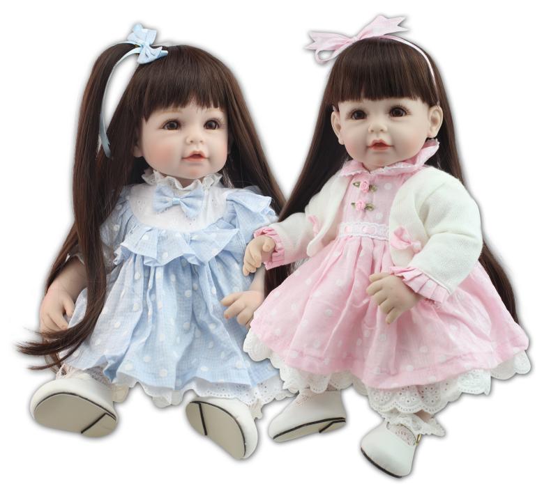 52CM 20.5'' Lifelike Silicone Baby Reborn Doll Princess Playmate Toys Birthday Gift for Girl Free Shipping