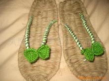 Handmade sandals slippers hemp shoes handmade bow sandals crochet sandals