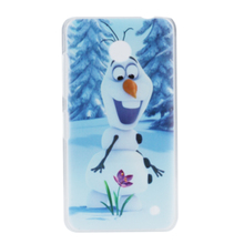 New Arrival Cute Cartoon Snowman White Sides Beauty Painting Style Hard Plastic Phone Case Cover for