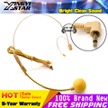3 5 mm Plug Invisible Flesh Color Headworn Dual Ear Hook Mic Headset Microphone For Computer