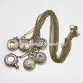10pcs Bronze Quartz Antique Pocket Watch for Men and Women Pendant Chain Necklace Watches