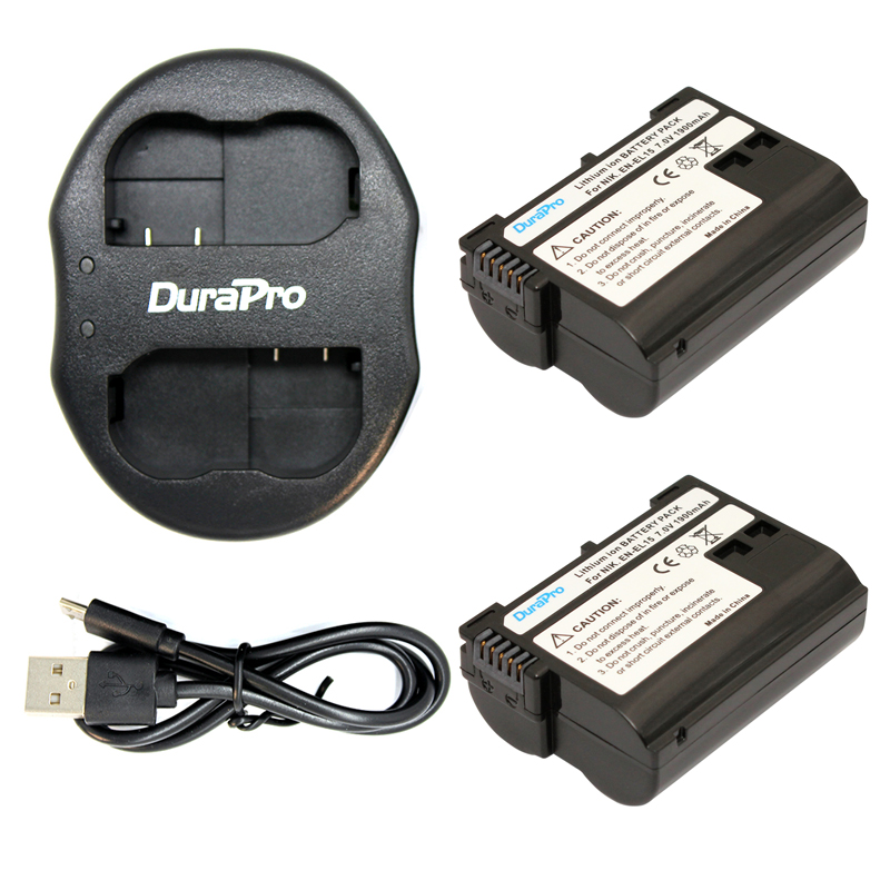 DuraPro 2 . EN EL15 EN-EL15 ENEL15 + USB     Nikon D800E D800 D600 D7100 D7000 D7100 V1 mb-d14 