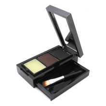 2015 New Arrivals 2 Color Optional High Quality Cosmetic Eyebrow Powder Shadow Eyebrow Wax Palette Brush