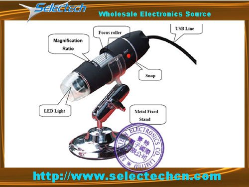 Hot Sales 2 0M 500X USB Microscope With Measure Tools and 8 LED light SE DM