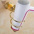 62 Jade Series Golden Polish Copper Jade Hair Rack Novelty Households Rack Hair Blow Dryer Holder