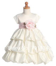 Ball Gown Short Sleeves font b Flower b font font b Girl b font font b
