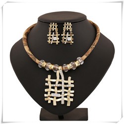 TZ1310-Fashion-Vintage-Exaggerated-style-Fine-Jewelry-Sets-Crystal-Rattan-pendant-Rope-statement-Necklaces-Earrings-for