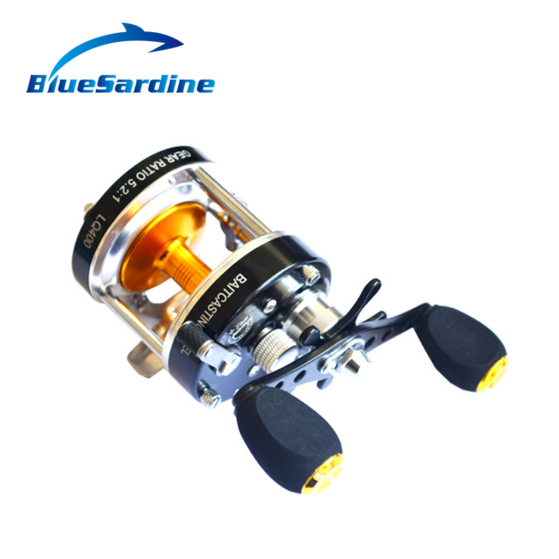 7+1BB 5.2:1 Metal Bait Casting Fishing Reel Cast Drum Wheel Sea Boat Saltwater Baitcasting Reel Trolling Gear Left Right