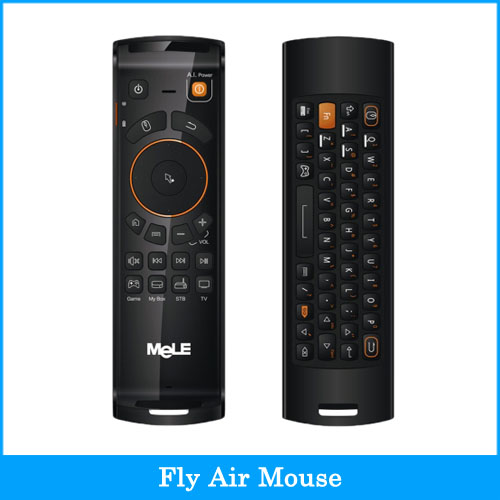 Mele F10 Deluxe 2.4GHz Fly Air Mouse Wireless QWERTY Keyboard Remote Control with IR Learning Function for Android TV Box