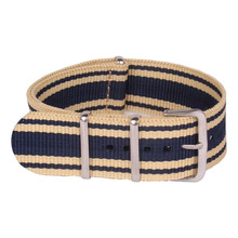 Multicolor LightYellow línea 22 mm ejército militar pulsera de reloj de la otan Nylon correa tejida de fibra de 22 mm hebilla