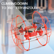 FY802 RC Drone RC 3D Roll 2.4G 3.7V 6 Axis RC Model Aircraft Hand Throwing Wall Climbing Car Toy