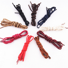 Free Shipping Fashion Casual Leather Shoes Shoelace Lengths 85 Cm Multi Color Cotton Waxed Round Shoe Laces