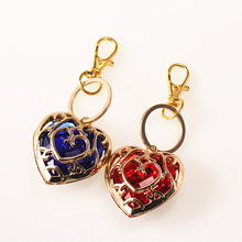 The Legend of Zelda Blue Red Hollow Heart Pendant Lovers Couple Necklace Gifts New movie Jewelry