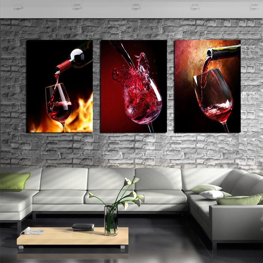 Online get cheap paredes de la galería de arte aliexpress ... Color vino tinto en paredes