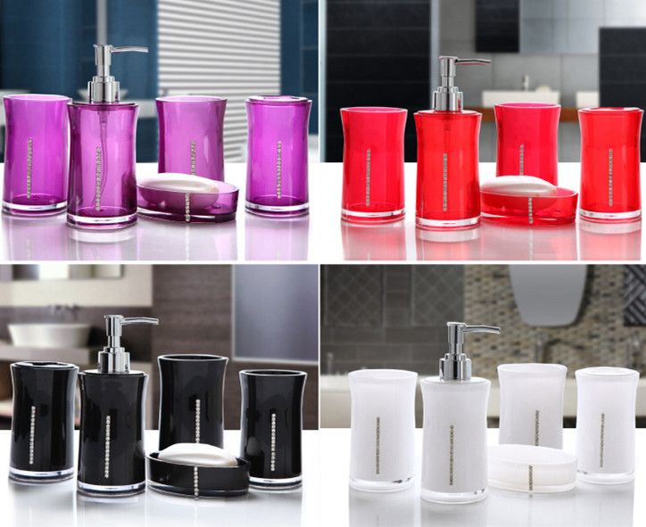 Popular Black And Red Bathroom Accessories Buy Cheap Black