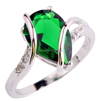 Fashion Jewelry Absorbing Green Emerald Quartz 925 Silver Ring Size 6 7 8 9 10 Women Gift Free Shipping Wholesale