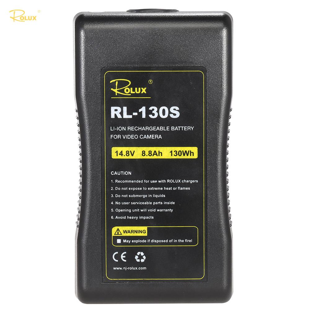 ROLUX RL-130S 14.4  130Wh V-Mount  Li-Ion      