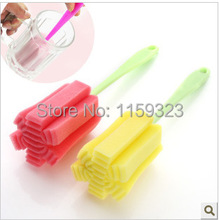 5 Pcs/Set Simple Durable The Kitchen Cleaning Tool Sponge Brushes For Wineglass Bottle Coffe Tea Glass Cup Mug Free Shipping