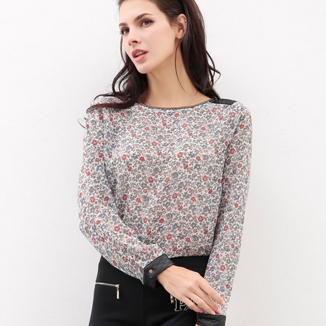 2015 Autumn Style Blusas Feminina Women Blouses Re...