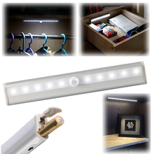 TDL-7120 10 LED IR Infrared Motion Sensor Night Light Detector Wireless Tube Lamp Kitchen Wardrobe Cupboard Closet Cabinet Light