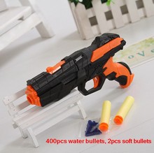 The latest soft bullet gun water gun toy EVA bullet + water bomb dual-purpose pistol bursts of crystal toy nerf SQ010