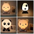 NEW Baby Room Panda Rabbit Dog Bear Cartoon Night Sleeping Light Kids Bed Lamp Night Sleeping