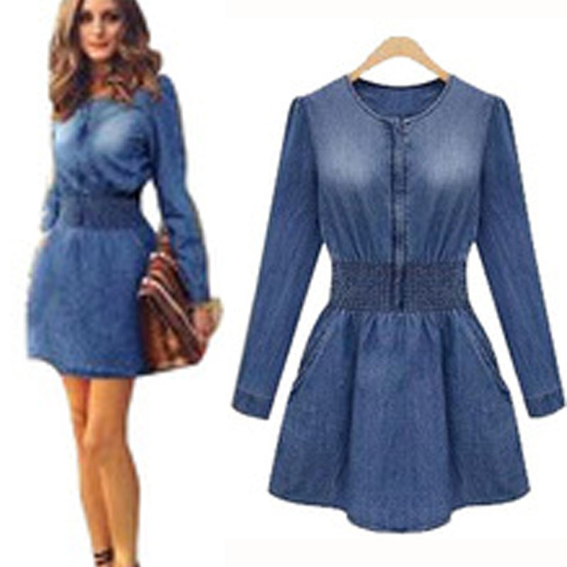 Jeans empire waist dress