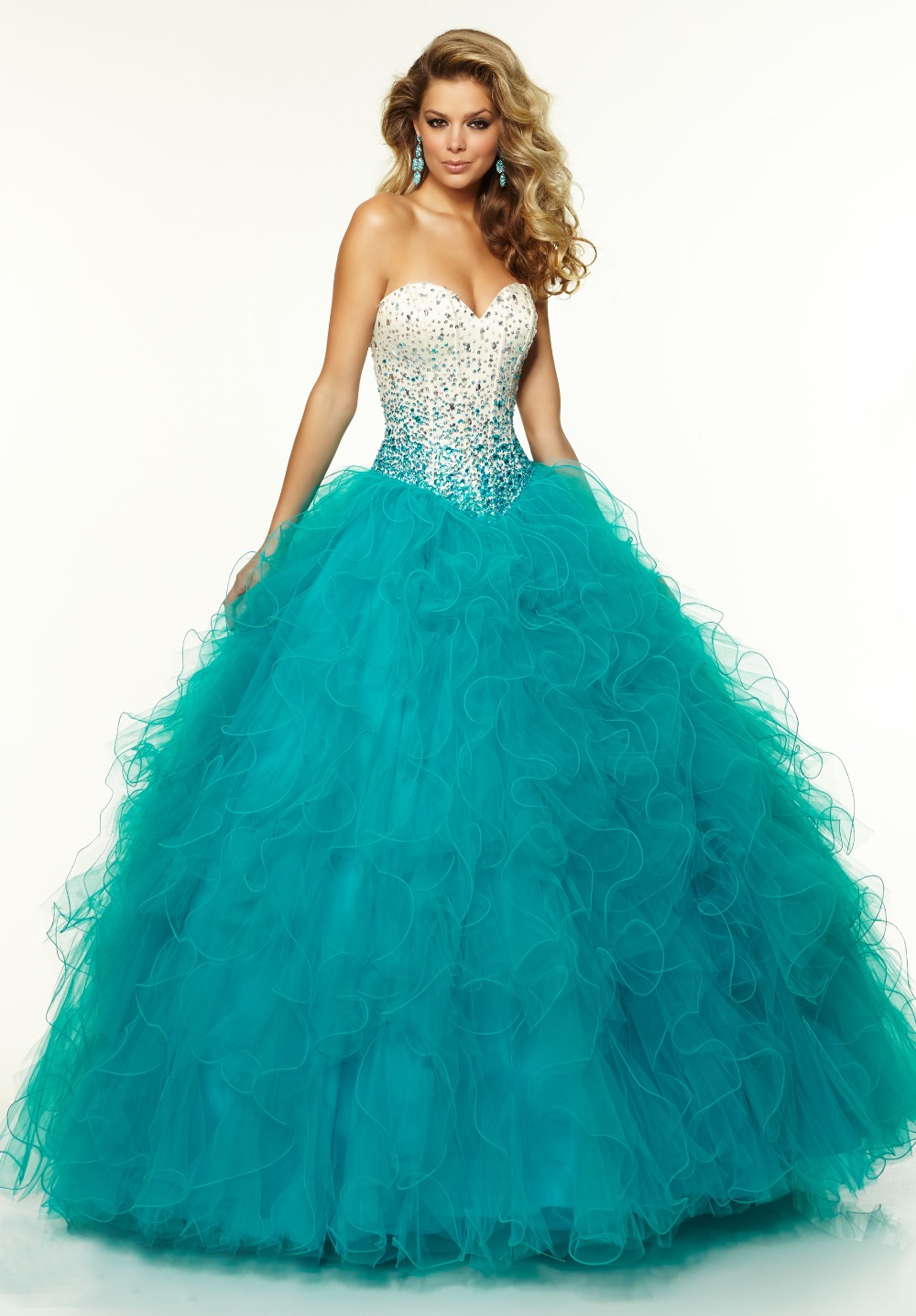 turquoise wedding dresses