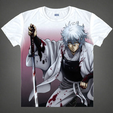 Gintama T-shirts kawaii Japanese Anime t shirt Manga Shirt Cute Cartoon Silver Soul Gin Tama Cosplay shirts 40244441291 tee 350