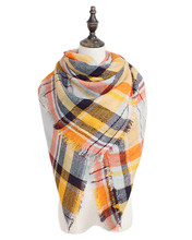 Winter Large Tartan Fashion Women Versatile Scarf Lovely Best Gift Wrap Za Famous Brand Shawl Free Shipping