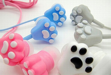 2016 New Arrival Mini Cat pad Headset In-ear Earphone with Microphone Candy Color Kids Gift Auricular for Mobile Phone Iphone