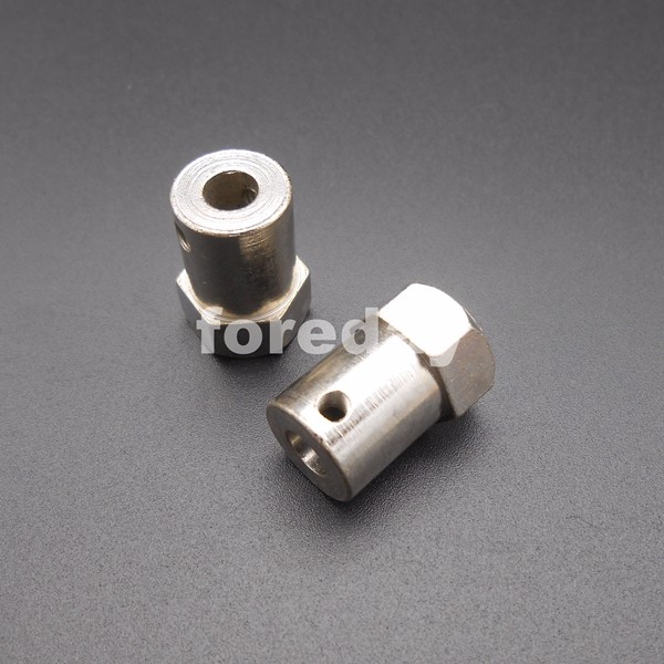 Description Picture 3 of item5PCS M5 Iron electroplating Wheel Shaft Motor Hexagonal HEX Coupling Coupler L:12mm+2 spanners wrench 5MM 5PCS/LOT HQ *FD428X5+2
