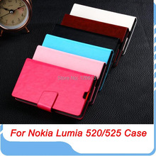 Wallet Flip Leather Case for Nokia Lumia 520 Business Phone Case for Microsoft Lumia 520 5