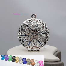 1 Piece 27mm DIY Silver Plated Star Alloy Hollow Floating Photo Locket Pendant Charm – X21-D38