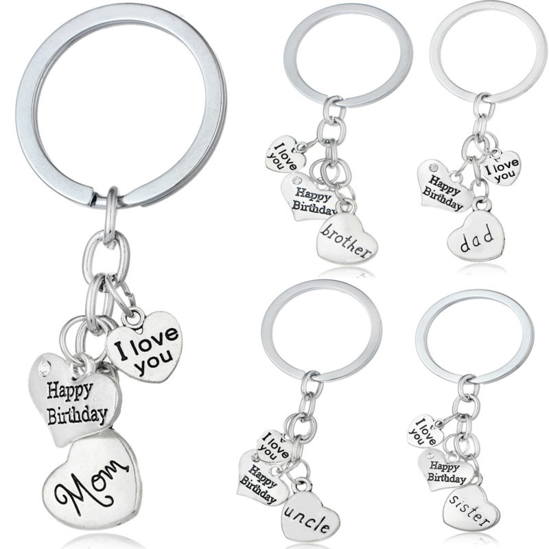 i love mom and dad keychain