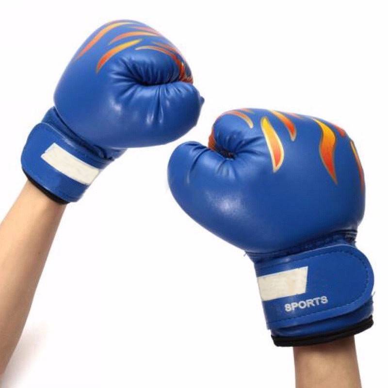 2pcs Kinder Boxhandschuhe Atmungsaktive Sparring Flame Ausbildung Handschuhe DE 
