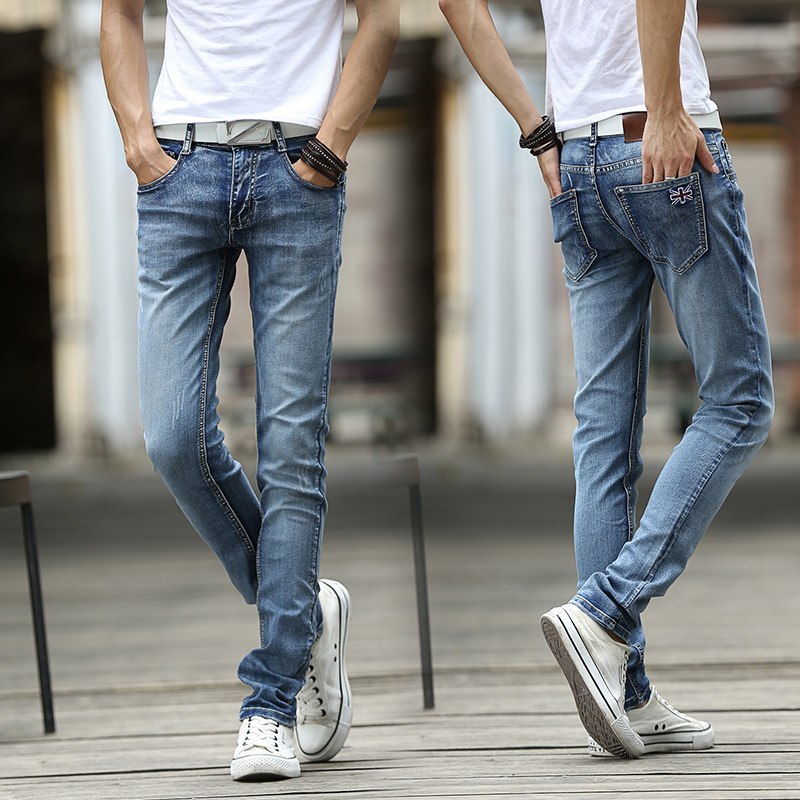 Free Shipping 2015 stretch pants Slim Fit fashion men jeans pants new winter Skinny jeans casual brand denim pants men trousers