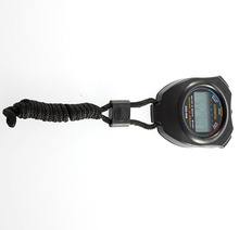 1pcs Handheld Digital LCD Sports Stopwatch Professional Chronograph Counter Timer with Strap