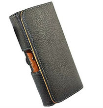 Waist to hang Lichee smooth pu Leather Pouch Holster belt clip for Elephone P8000 Cover phone cases accessories