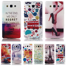 Ultra Thin Soft Plastic Case Painted Silicone Cover With various Patterns For Samsung Galaxy A3 A300X A300H TPU Cell Phone Bags