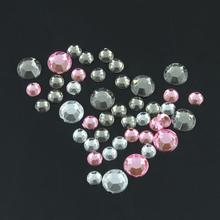 3D Nail Art Decorations White Pink Grey Women Glitters Diy Rhinestones For Nails Tools ZP151