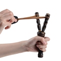 Slingshot Wood Slingshot Wood Slingshot Wooden Bow Catapult Outdoor Game Hunting Slingshot Hunt Tool Accessories 1PC