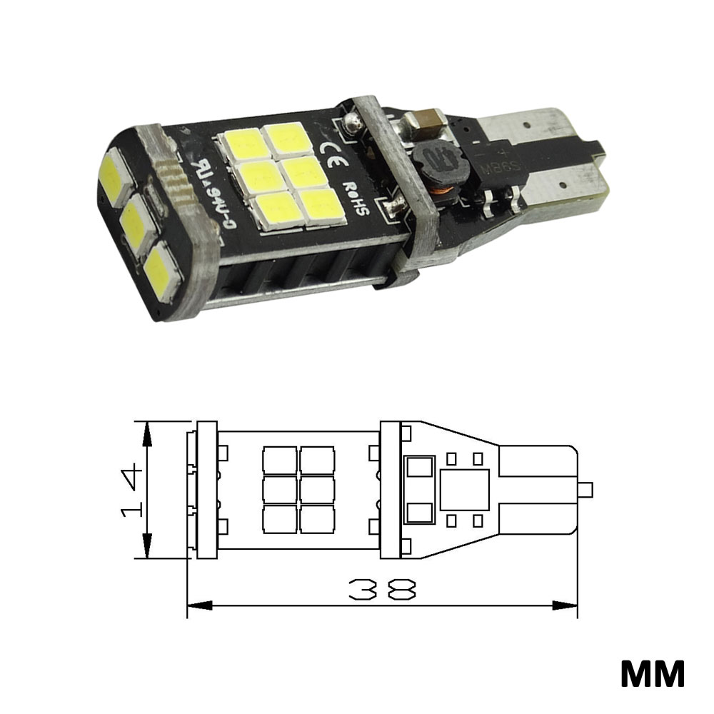 2 x  /     CANBUS   - /    921 912 w16w T15