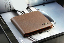 Brown Billfold Coffee Leather Wallet Credit Card Men Purse Clutch Bifold