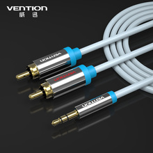 3M 10FT Позолоченные Стерео Y кабель RCA аудио кабель 3,5 мм стерео штекер Мужской 1 до 2 RCA провода акустической системы 3.5