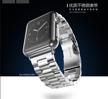 38 mm / 42 mm HOCO de acero inoxidable correa para Apple reloj del deporte del acero inoxidable correa clásico hebilla adaptador venda de reloj
