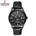CHENXI Watch Men s all black Leather Strap Business Male Watches Man Fashion Men Luxury Clock